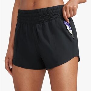 CRZ YOGA Women's Black Athletic Shorts